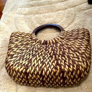 The Limited  Large Straw Handbag